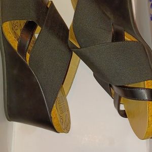 Ladies Mooties Tootsies Black  Wedge Summer  Sandles